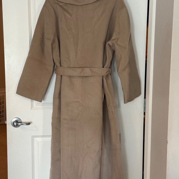 NAP Loungewear- size medium : Taupe shawl collar maxi coat - Picture 4 of 6